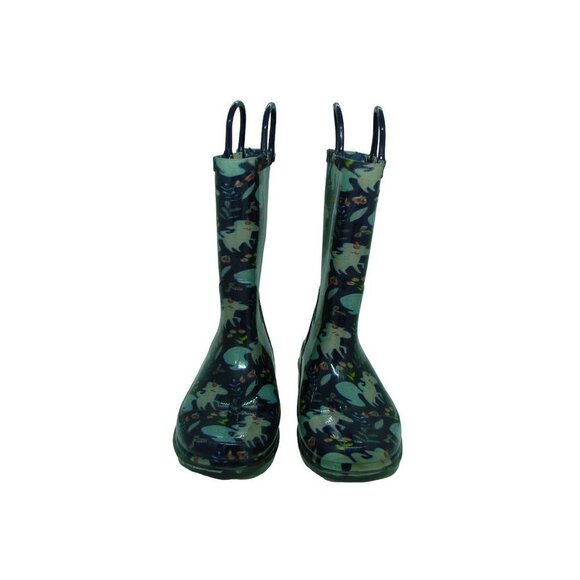 Western Chief Girls Youth Multicolor Unicorn Print Pull On Rain Boots Size 13/1 - Picture 4 of 9